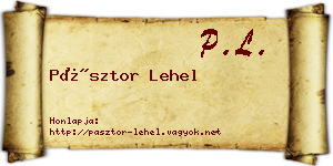 Pásztor Lehel névjegykártya